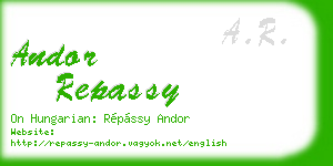 andor repassy business card